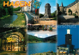 73271129 Hagen Westfalen Volmepartie Bismarckturm Schloss Hohenlimburg Volme Gal - Hagen