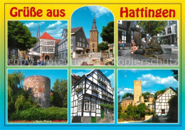 73271104 Hattingen Ruhr Altes Rathaus St Georg Turm Der Stadtmauer Schloss Burg  - Hattingen