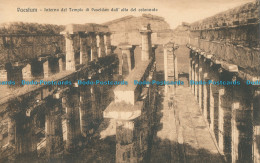 R011769 Paestum. Interno Del Tempio Di Poseidon Dall Alto Del Colonnato. Palumbo - Welt