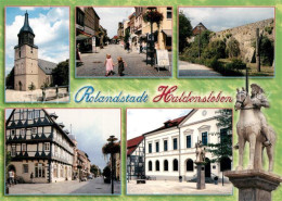 73270936 Haldensleben Kirche Sankt Marien Hagenstrasse Stadtmauer Rathaus Roland - Haldensleben