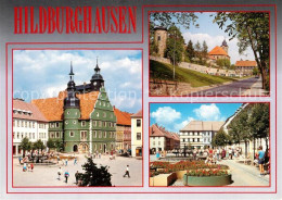 73270897 Hildburghausen Rathaus Stadtmauer Christuskirche Marktplatz Hildburghau - Hildburghausen