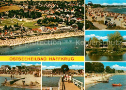 73270861 Haffkrug Ostseebad Fliegeraufnahme Strand  Haffkrug Ostseebad - Scharbeutz