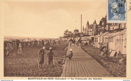 CPA Blonville Sur Mer-La Promenade Des Planches-Timbre-TRES RARE      L2441 - Autres & Non Classés