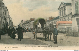 CPA Alençon-Rue Du Cours, Jour De Marché       L1389 - Alencon