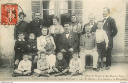 CPA Orgeville-Orphelinat St-Charles-Les Enfants Et La Délégation-Timbre    L1052 - Other & Unclassified