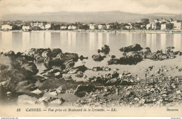 CPA Cannes-Vue Prise Au Boulevard De La Croisette-Timbre    L1053 - Cannes