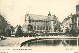 CPA Bruxelles-Square Et église Du Sablon-Timbre    L2031 - Monuments, édifices