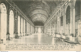 CPA Palais De Versailles-Galerie Des Glaces-49        L1880 - Versailles (Château)