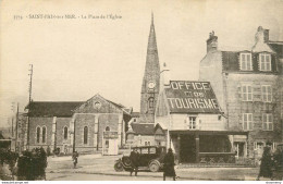 CPA Saint Pair-La Place De L'église      L1385 - Saint Pair Sur Mer