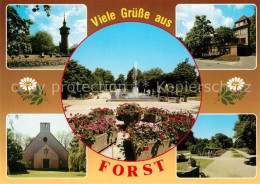 73270686 Forst Lausitz Wasserturm Krankenhaus Rosengarten Bachkirche Forst Lausi - Autres & Non Classés