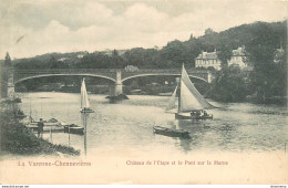 CPA La Varenne-Chennevières-Château De L'étape Et Le Pont Sur La Marne-Timbre     L1236 - Chennevieres Sur Marne