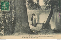 CPA La Varenne-Chennevières-Une Pointe De L'ile D'Amour Et Le Quai De La Varenne-Timbre     L1236 - Chennevieres Sur Marne