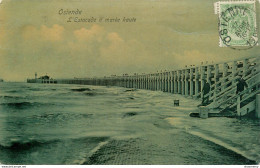 CPA Ostende-L'Estacade à Marée Haute-Timbre      L1752 - Oostende