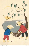 CPA Enfant Chinois S'exerçant à L'art De La Pêche    L1467 - 1900-1949