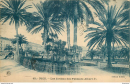 CPA Nice-Les Jardins Des Palmiers Albert 1er-45-Timbre      L1653 - Parques, Jardines
