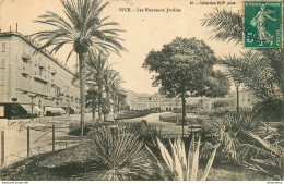 CPA Nice-Les Nouveaux Jardins-Timbre     L1653 - Parks, Gärten