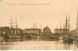 CPA Le Havre-Le Bassin De Commerce Et Le Grand Théâtre-Timbre      L1127 - Ohne Zuordnung
