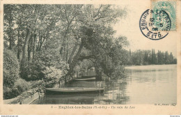 CPA Enghien Les Bains-Un Coin Du Lac-Timbre      L1614 - Enghien Les Bains