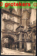 ROUEN La Grosse Horloge ± 1912 Avec Timbre Yvert 143 - Rouen