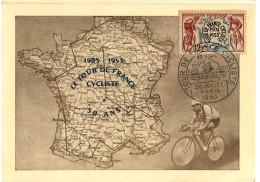 80151 -   2 CP  Pour Le TOUR DE FRANCE 1953 - Radsport