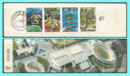 GREECE-GRECE- HELLAS  1989: Greece Home Of The Olympic Games  Se -tenant  Imperforate Horizontally- Complet  used - Gebruikt