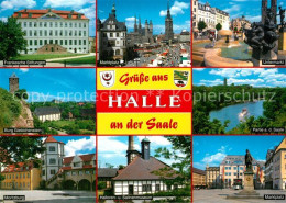 73269591 Halle Saale Franckesche Stiftungen Marktplatz Untermarkt Burg Giebichen - Halle (Saale)
