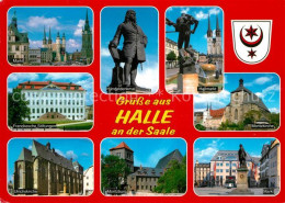 73269588 Halle Saale Markt Haendeldenkmal Hallmarkt Franckesche Stiftungen Morit - Halle (Saale)