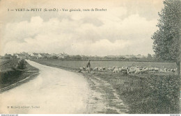 Delcampe - CPA Vert Le Petit-Vue Générale Route Du Bouchet-3-Timbre     L2328 - Vert-le-Petit