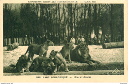 CPA Parc Zoologique-Lion Et Lionnes      L1094 - Löwen