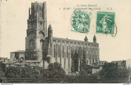 CPA Albi-Cathédrale Ste Cécile-1-Timbre     L1797 - Albi
