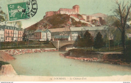 CPA Lourdes-Le Château Fort-19-Timbre    L1797 - Lourdes