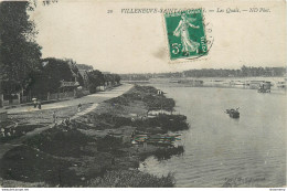 CPA Villeneuve Saint Georges-Les Quais-Timbre        L1234 - Villeneuve Saint Georges