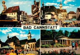 73269562 Bad Cannstatt Strassenpartie Marktplatz Kirche Kurhaus Bad Cannstatt - Stuttgart