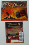 DIABOLICI FRUIT OF HELL : ETIQUETTE BIERE BELGE - NEUVE - Bière