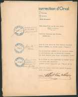 Orval - Archive De Documents Sur L'historique Du Cachet "Orval / Abbaye-Abdij" (1941), Validation Du Cachet, ... Intéres - Poste Rurale