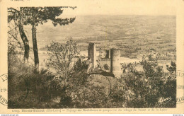 CPA Bas En Basset-Paysage Sur Rochebaron Et Perspective Du Village De Basset-Timbre      L1567 - Autres & Non Classés