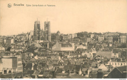 CPA Bruxelles-Eglise Sainte Gudule Et Panorama       L1119 - Monuments, édifices