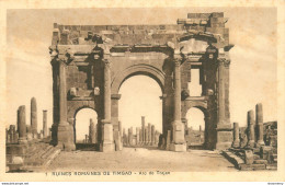 CPA Ruines Romaines De Timgad-Arc De Trajan      L1534 - Andere & Zonder Classificatie