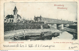 CPA Strassburg-Rheinbrücke Bei Kehl-Timbre     L1405 - Strasbourg