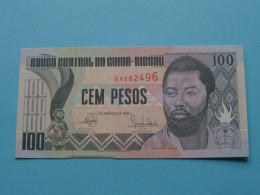 100 (Cem) Pesos (BB341250) 1990 > Banco Central Da Guiné-Bissau ( For Grade, Please See Photo ) UNC ! - Guinea–Bissau