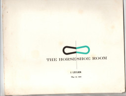 Dayton ( Ohio ) USA Séminaires Internationaux   De La National Cash Register , The Horseshoe Room ( 1965 ) 4 Objets - Ohne Zuordnung