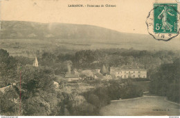 CPA Lamanon-Panorama Du Château-Timbre    L2178 - Other & Unclassified