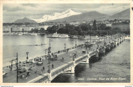 CPA Genève-Pont Du Mont Blanc-Timbre   L1324 - Genève