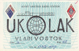AK 210443 QSL - USSR - Vladivostok - Radio Amateur