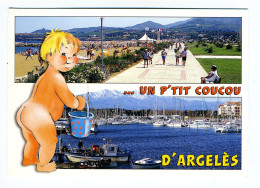 ARGELÈS PLAGE - Un P'tit Coucou - Vue Du Port De Plaisance - Argeles Sur Mer