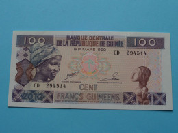 100 Cent Francs Guinéens ( See / Voir Scans ) GUINEE - 2012 ( Circulated ) UNC ! - Guinea