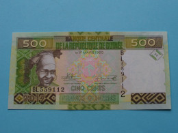 500 - Cinq Cents Francs Guinéens ( See / Voir Scans ) GUINEE - 2017 ( Circulated ) UNC ! - Guinée