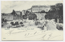 GENEVE CARTE PLACE NEUVE ET MUSEE RATH - Genève