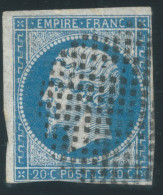 N°14 20c BLEU NAPOLEON TYPE 1 / OBLITERATION CERCLE DE POINTS - 1853-1860 Napoléon III.