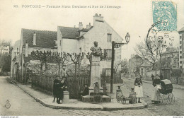 CPA Pontoise-Fontaine Maria Deraisme Et Rue De L'Ermitage-Timbre       L1980 - Pontoise